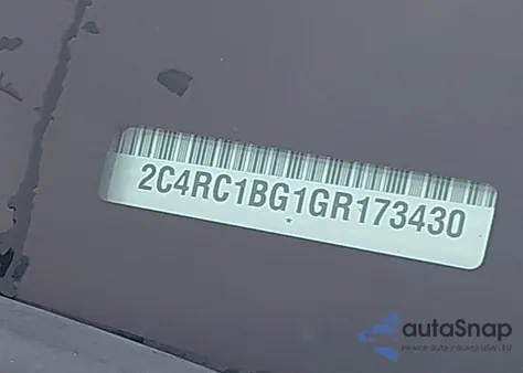 2016 Chrysler Town & Country Touring z USA, uszkodzony, nr VIN 2C4RC1BG1GR173430